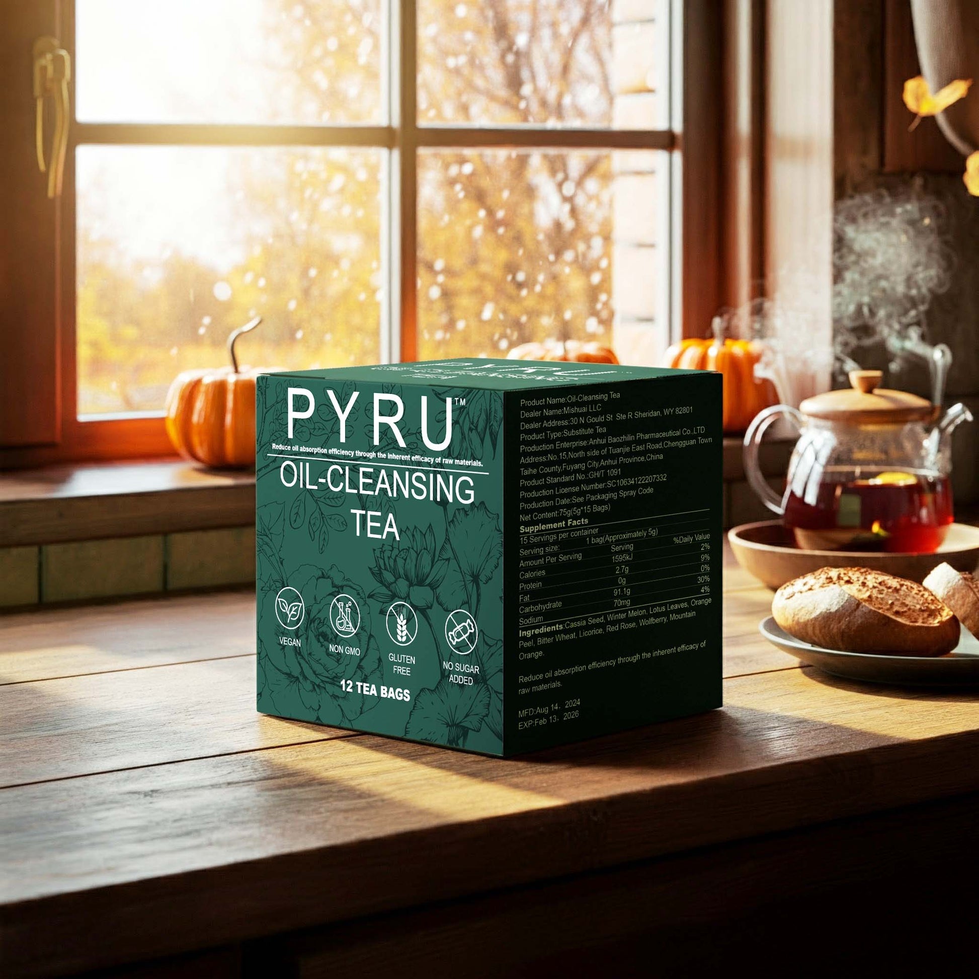 PYRU Tea Natural Herbal Infusion